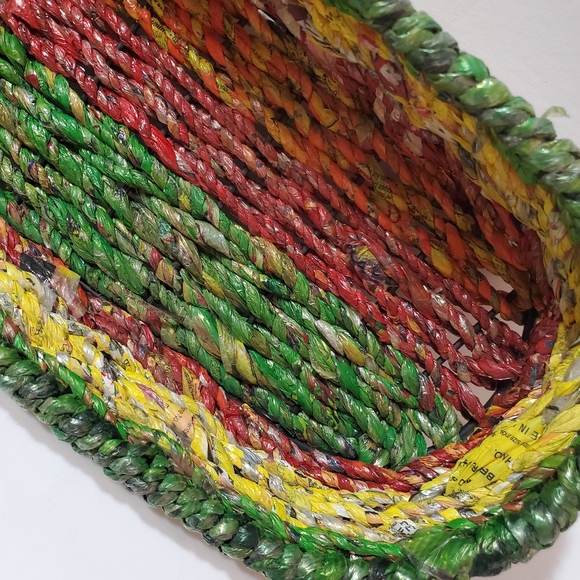 Recycled Bag Planters Handmeade in India from Recycled Bags Multi-colored - Picture 5 of 15